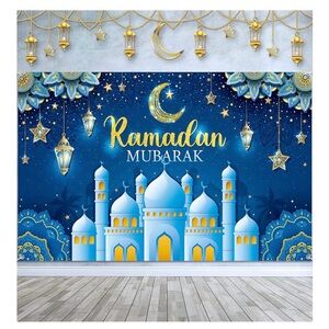 Ramadan Mubarak Backdrop, 4 x 6,Muslim Ramadan Kareem Background Eid Mubarak